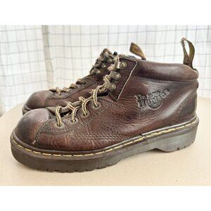 Dr. Martens Boots  Size 6 Chucky Heel Academia Gorpcore Grunge Brown Blokecore